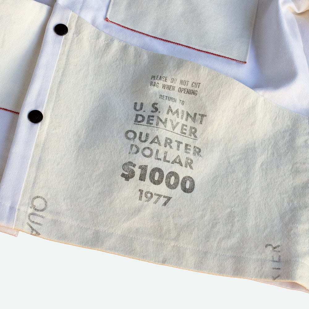 Chore Coat in White Denim / Canvas